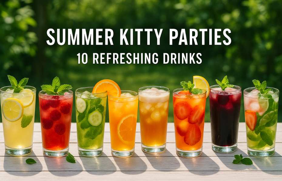 Refreshing Welcome Drinks for Summer Kitty Parties