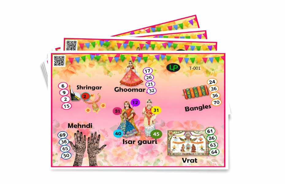 Gangaur theme tambola