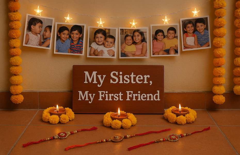 decor for Raksha Bandhan theme kitty party