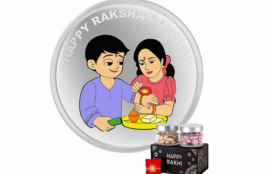 silver coin gift idea for Raksha Bandhan kitty party
