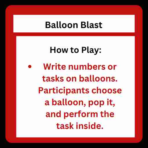 Balloon Blast Surprise Game