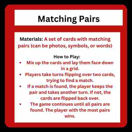 Matching Pairs Game