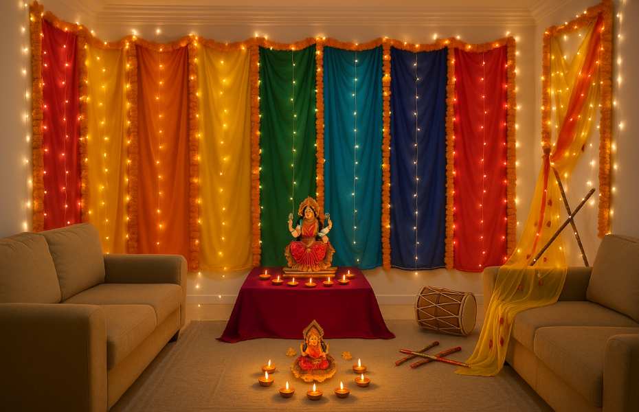 Venue Decoration For Navratri Theme Kitty Party