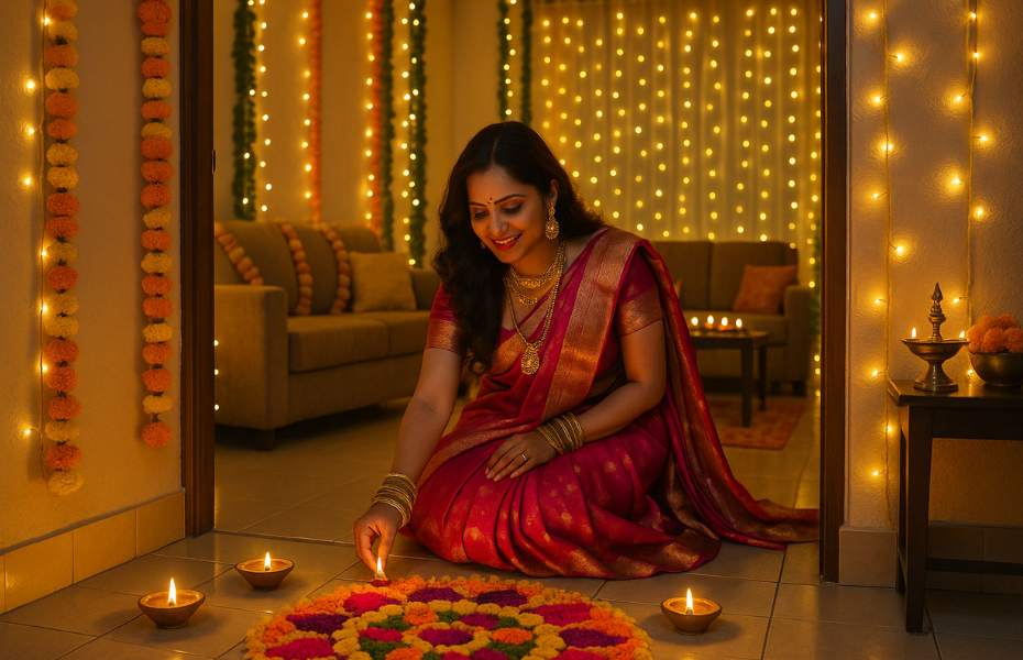 decoration for diwali kitty party