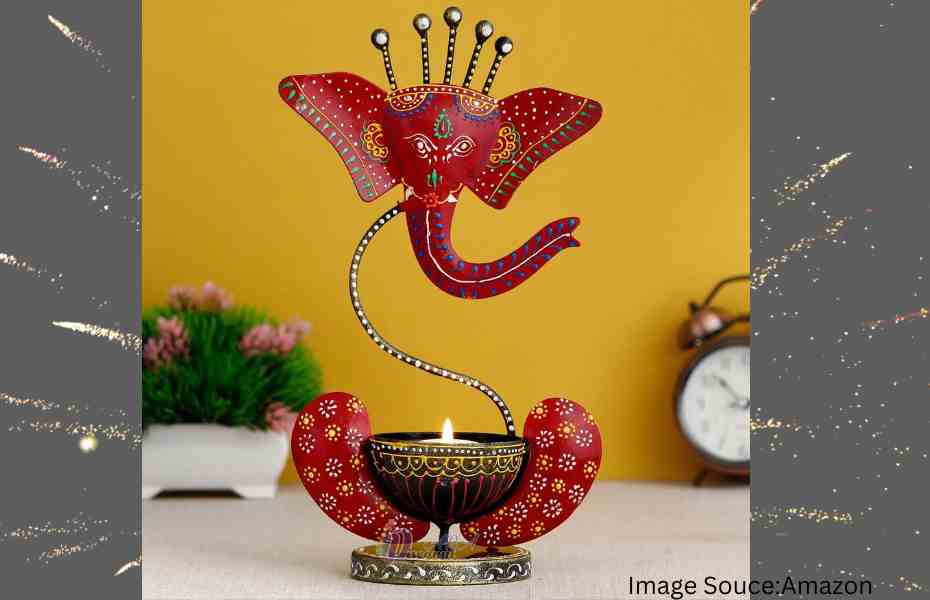 Ganesha & Diya Holder