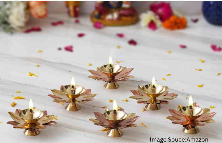 Lotus-Shaped Diyas