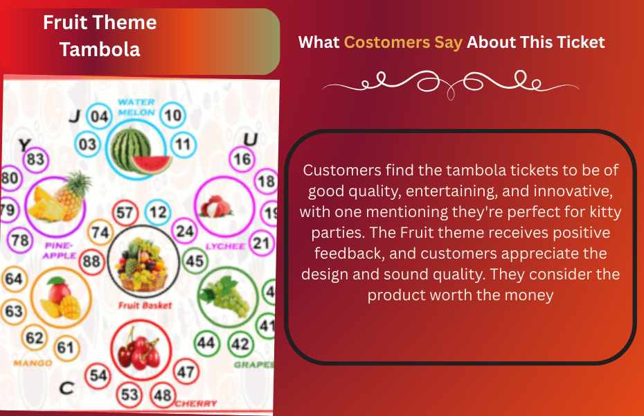 fruit theme tambola