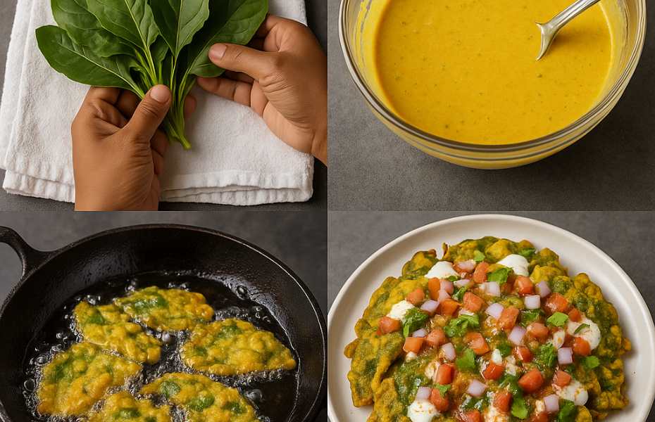 How To Make Palak Patta Chaat At Home