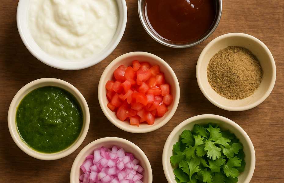 Toppings for palak patta chaat