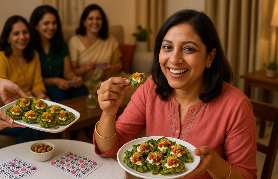 kitty party snack Palak Patta Chaat