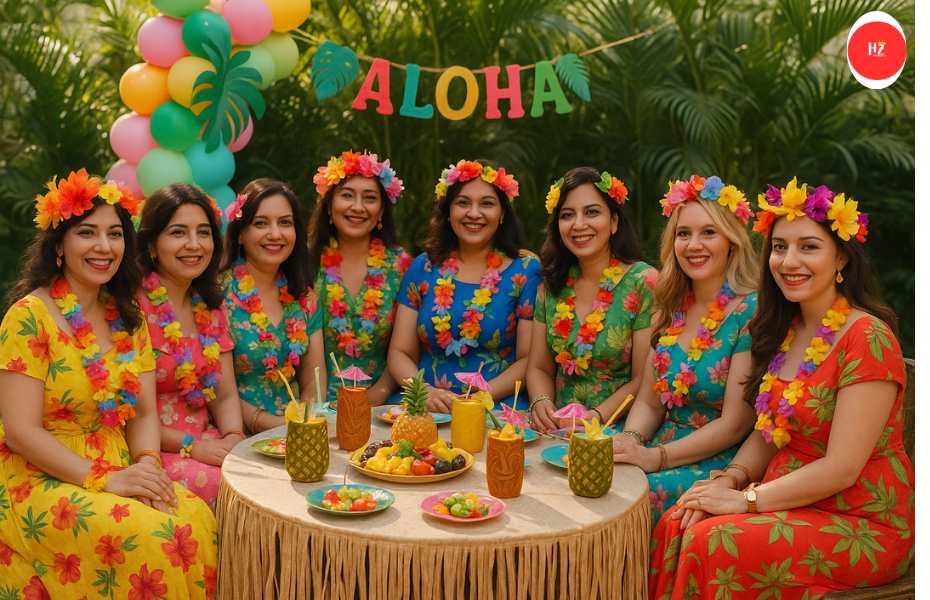 Hawaiian Theme Kitty Party