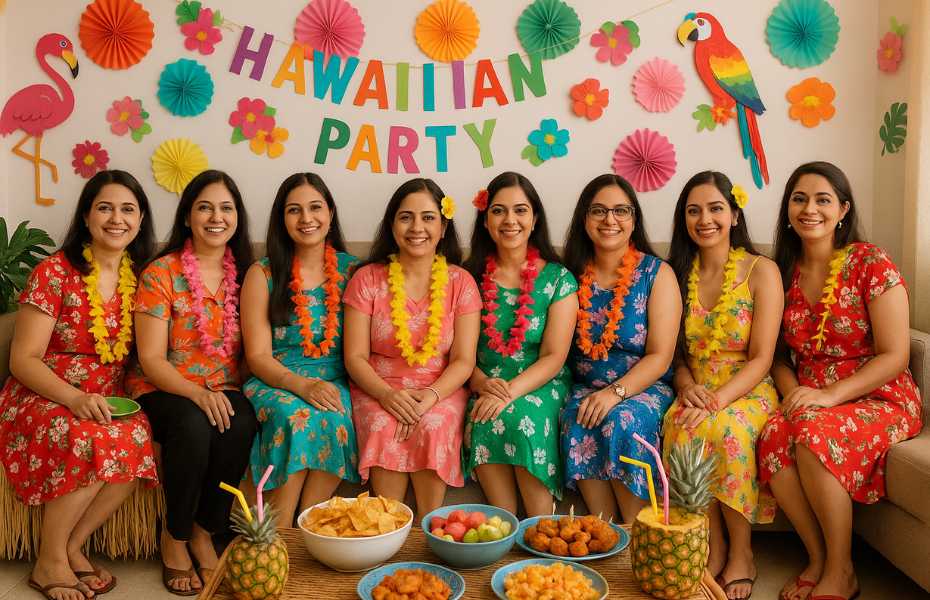 Hawaiian theme kitty party