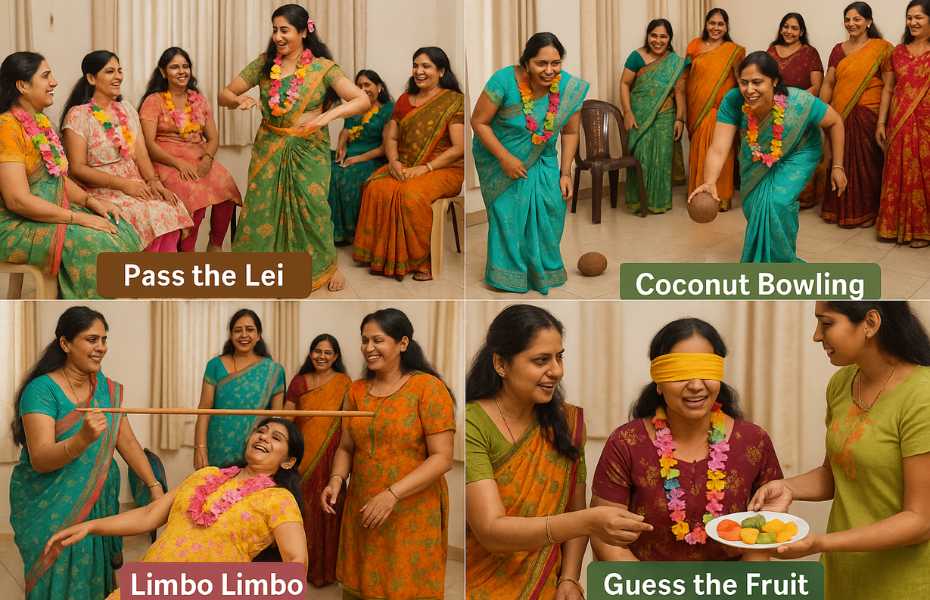 Hawaiian theme kitty party games