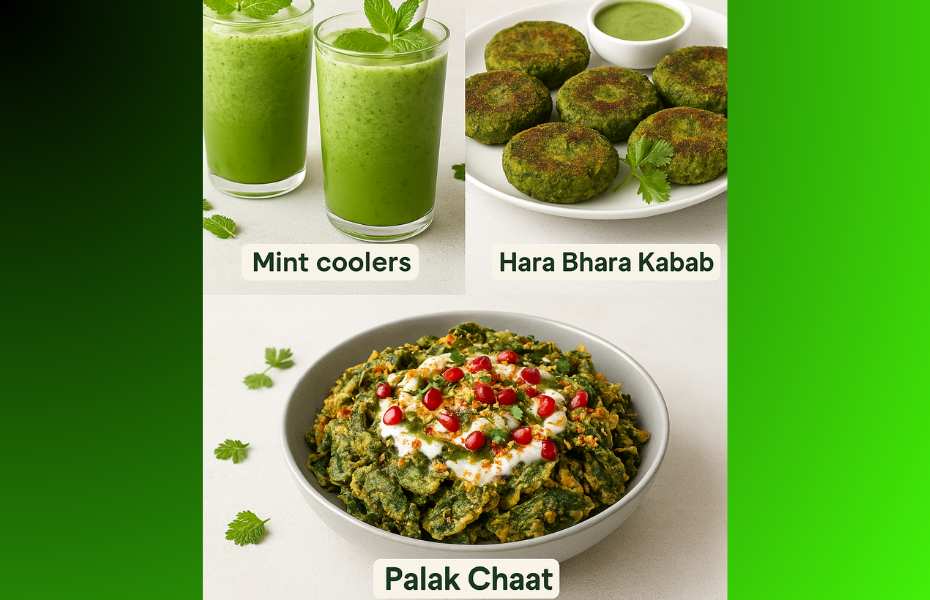 green theme menu
