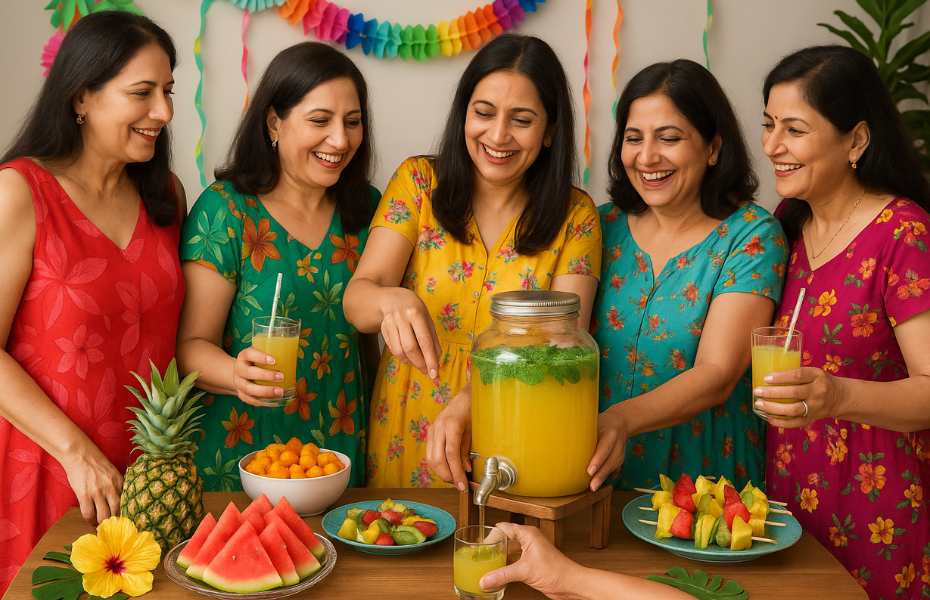 Fresh Pineapple Mint Juice Recipe