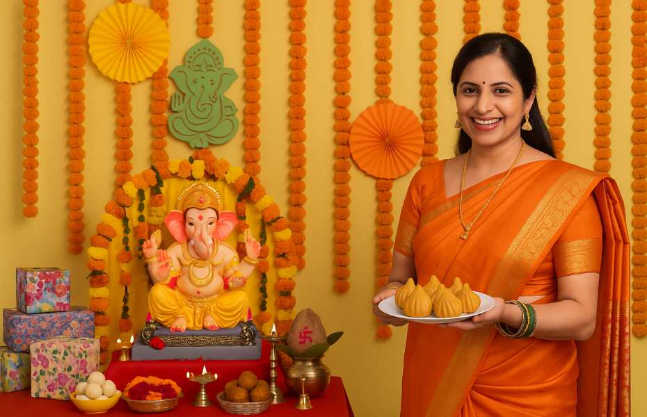 celebrating Ganesh Chaturthi Theme kitty party