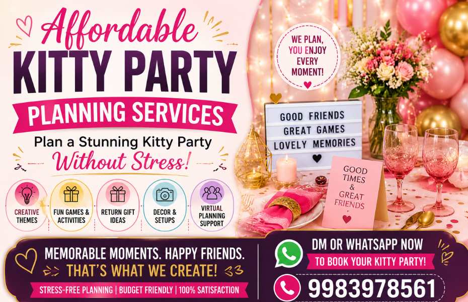 Affordable Kitty Party Planning Services: Plan a Stunning Kitty Party Without Stress